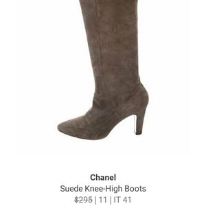 Authentic Chanel Suede Boot